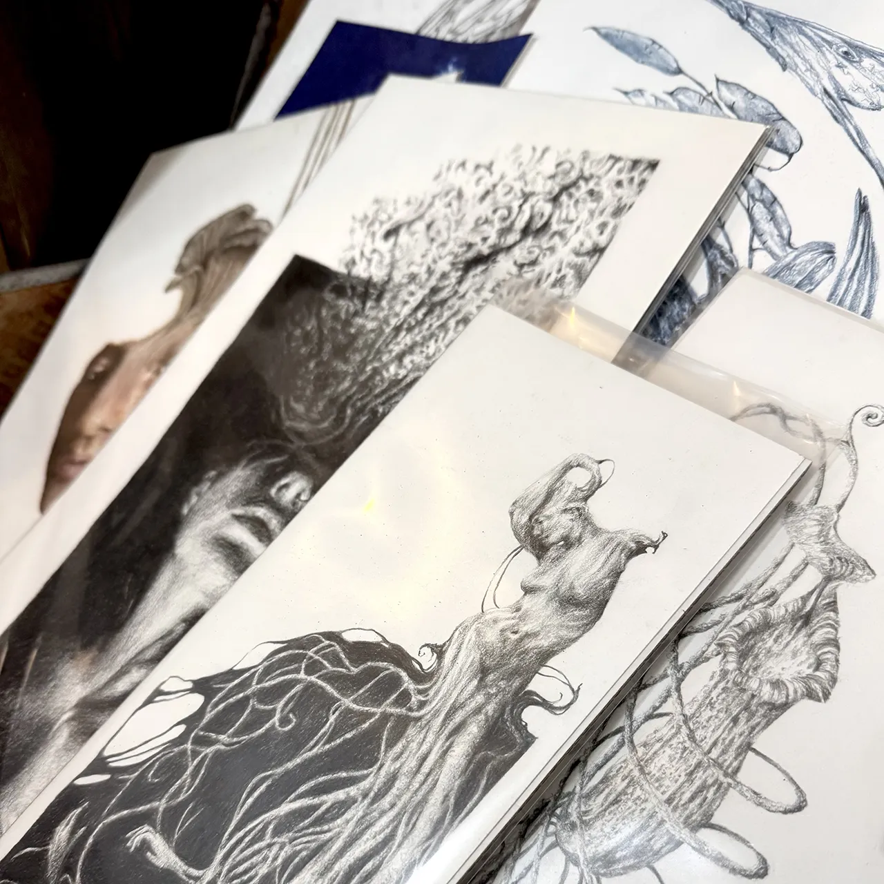 Photo de différentes peintures réalisées à la demande de clients